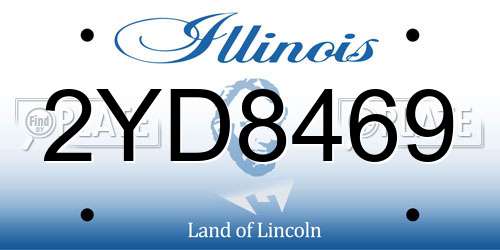 2YD8469 Illinois License Plate