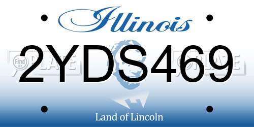 2YDS469 Illinois License Plate