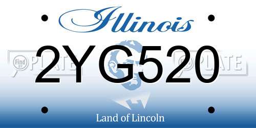 2YG520 Illinois License Plate