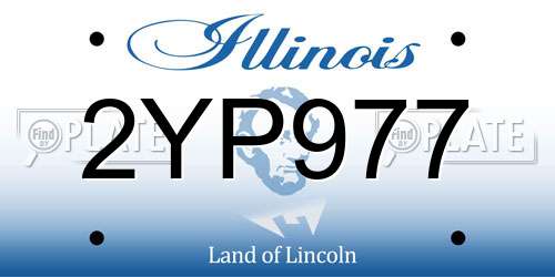 2YP977 Illinois License Plate