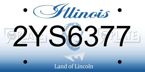 2YS6377 Illinois License Plate