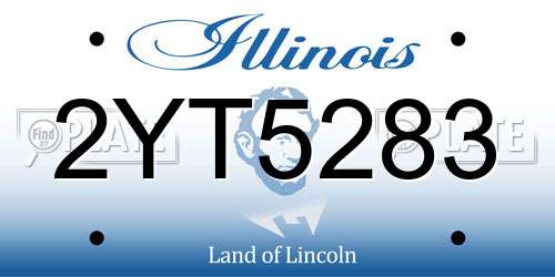 2YT5283 Illinois License Plate