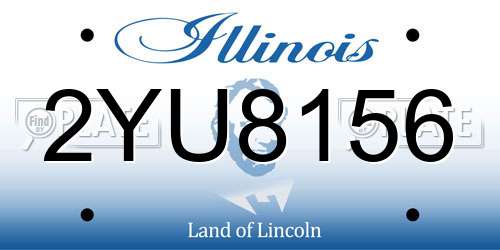2YU8156 Illinois License Plate