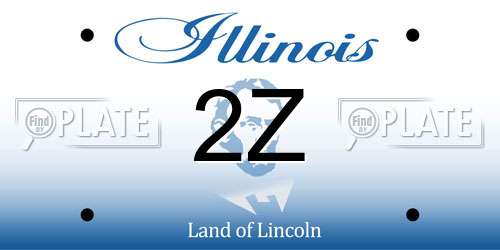 2Z Illinois License Plate