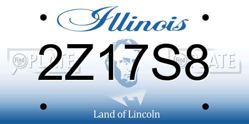 2Z17S8 Illinois License Plate
