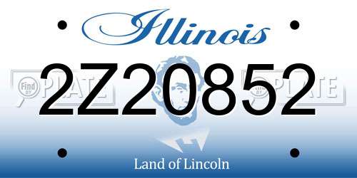 2Z20852 Illinois License Plate