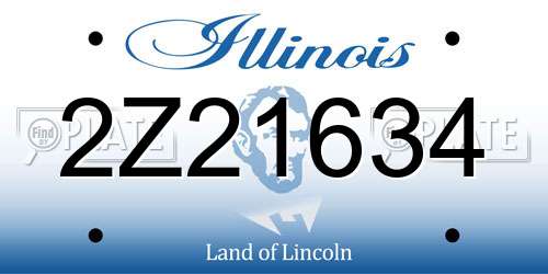 2Z21634 Illinois License Plate