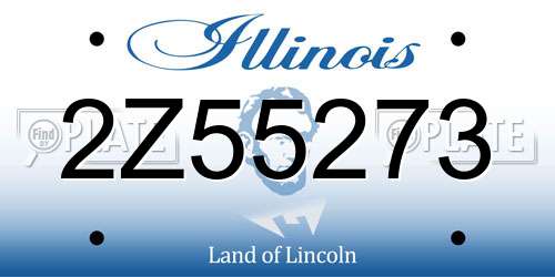 2Z55273 Illinois License Plate