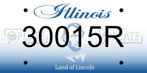 30015R Illinois License Plate