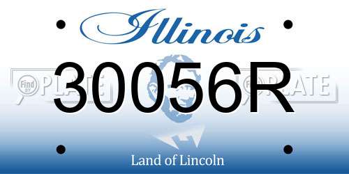 30056R Illinois License Plate