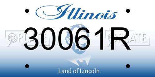 30061R Illinois License Plate