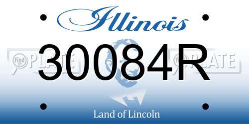 30084R Illinois License Plate