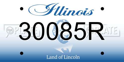 30085R Illinois License Plate