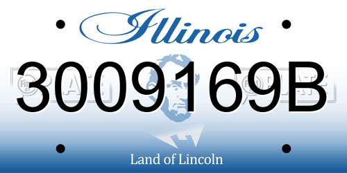 3009169B Illinois License Plate