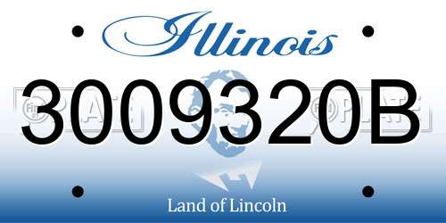 3009320B Illinois License Plate