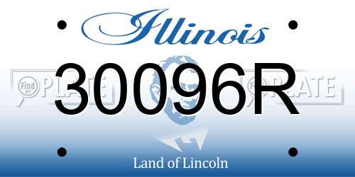 30096R Illinois License Plate