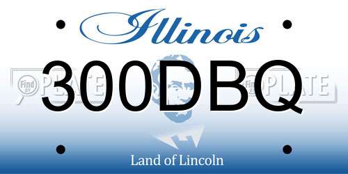 300DBQ Illinois License Plate