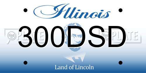 300DSD Illinois License Plate