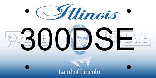 300DSE Illinois License Plate