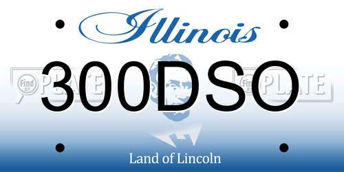 300DSO Illinois License Plate