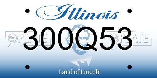 300Q53 Illinois License Plate