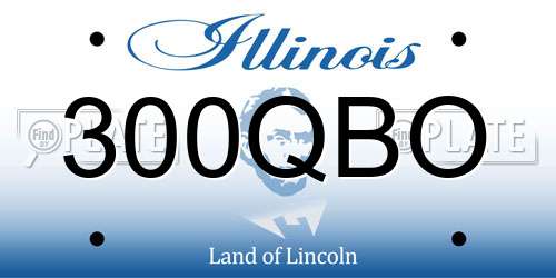 300QBO Illinois License Plate