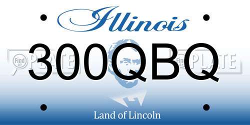 300QBQ Illinois License Plate