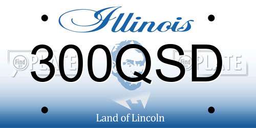 300QSD Illinois License Plate