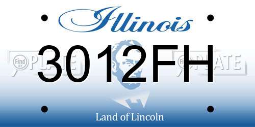 3012FH Illinois License Plate