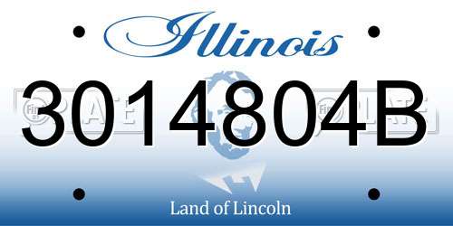 3014804B Illinois License Plate