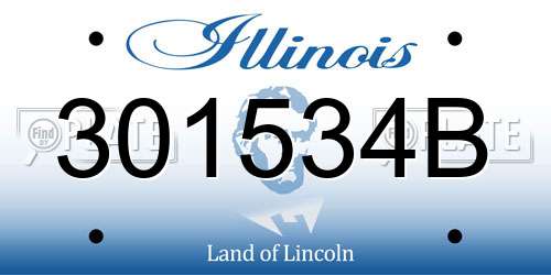 301534B Illinois License Plate