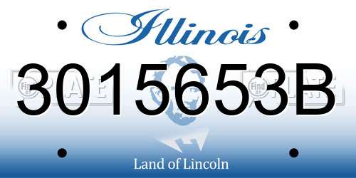 3015653B Illinois License Plate