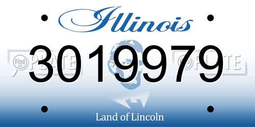 3019979 Illinois License Plate