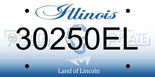 30250EL Illinois License Plate