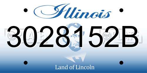 3028152B Illinois License Plate