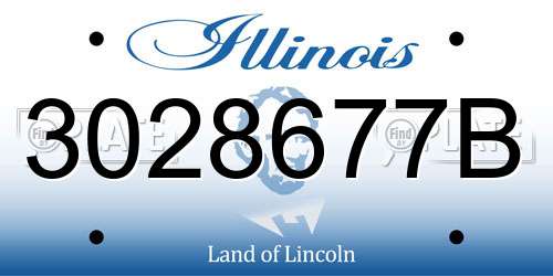 3028677B Illinois License Plate