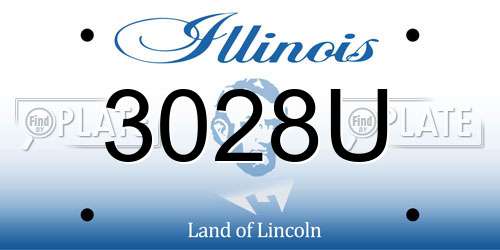 3028U Illinois License Plate