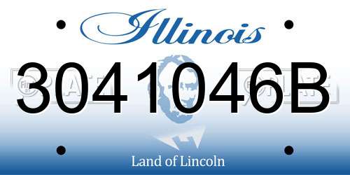 3041046B Illinois License Plate