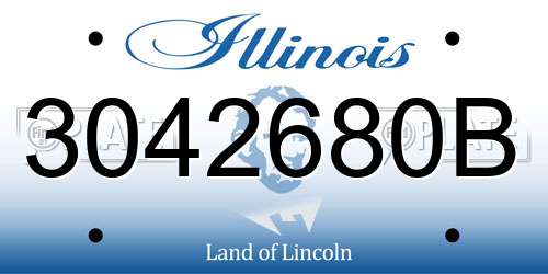 3042680B Illinois License Plate
