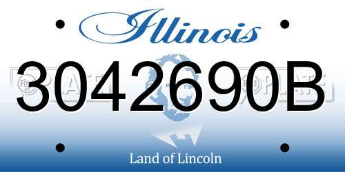 3042690B Illinois License Plate