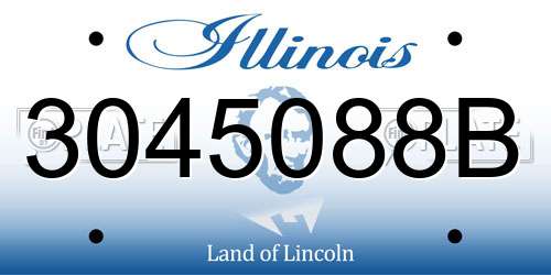 3045088B Illinois License Plate