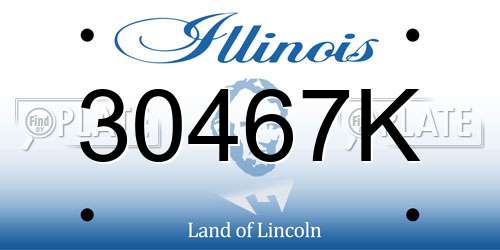 30467K Illinois License Plate