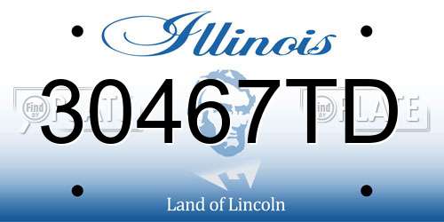 30467TD Illinois License Plate