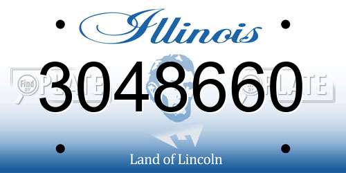 3048660 Illinois License Plate
