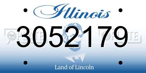 3052179 Illinois License Plate