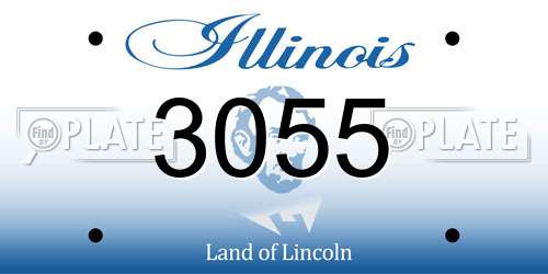 3055 Illinois License Plate
