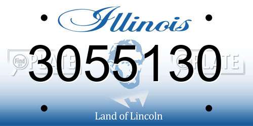 3055130 Illinois License Plate