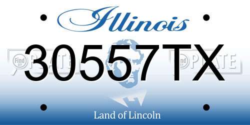 30557TX Illinois License Plate