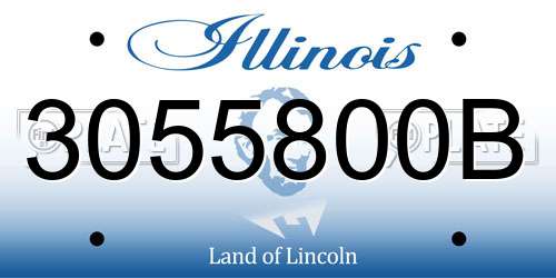 3055800B Illinois License Plate