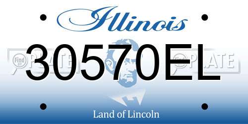30570EL Illinois License Plate